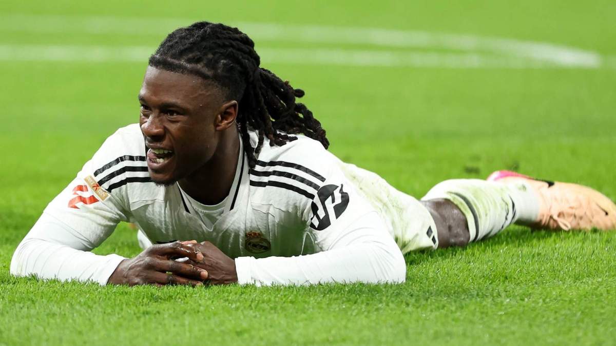 Eduardo Camavinga en el suelo Eduardo Camavinga en el suelo