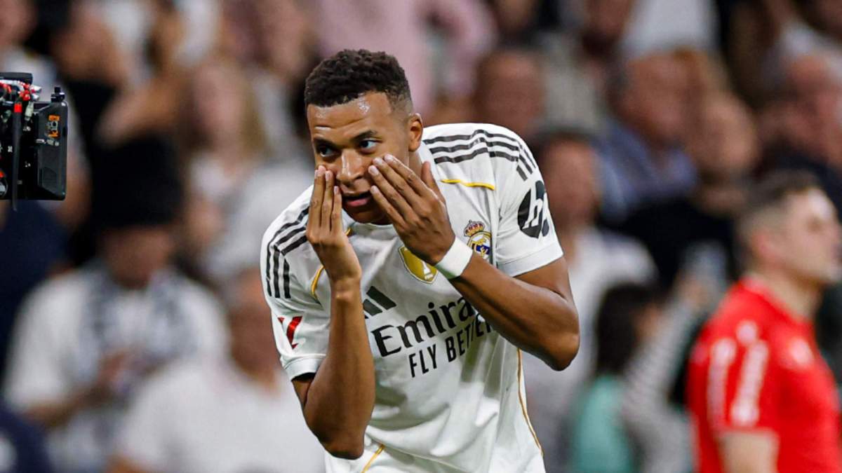 Mbappé celebrando su gol ante el Villarreal Mbappé celebrando su gol ante el Villarreal