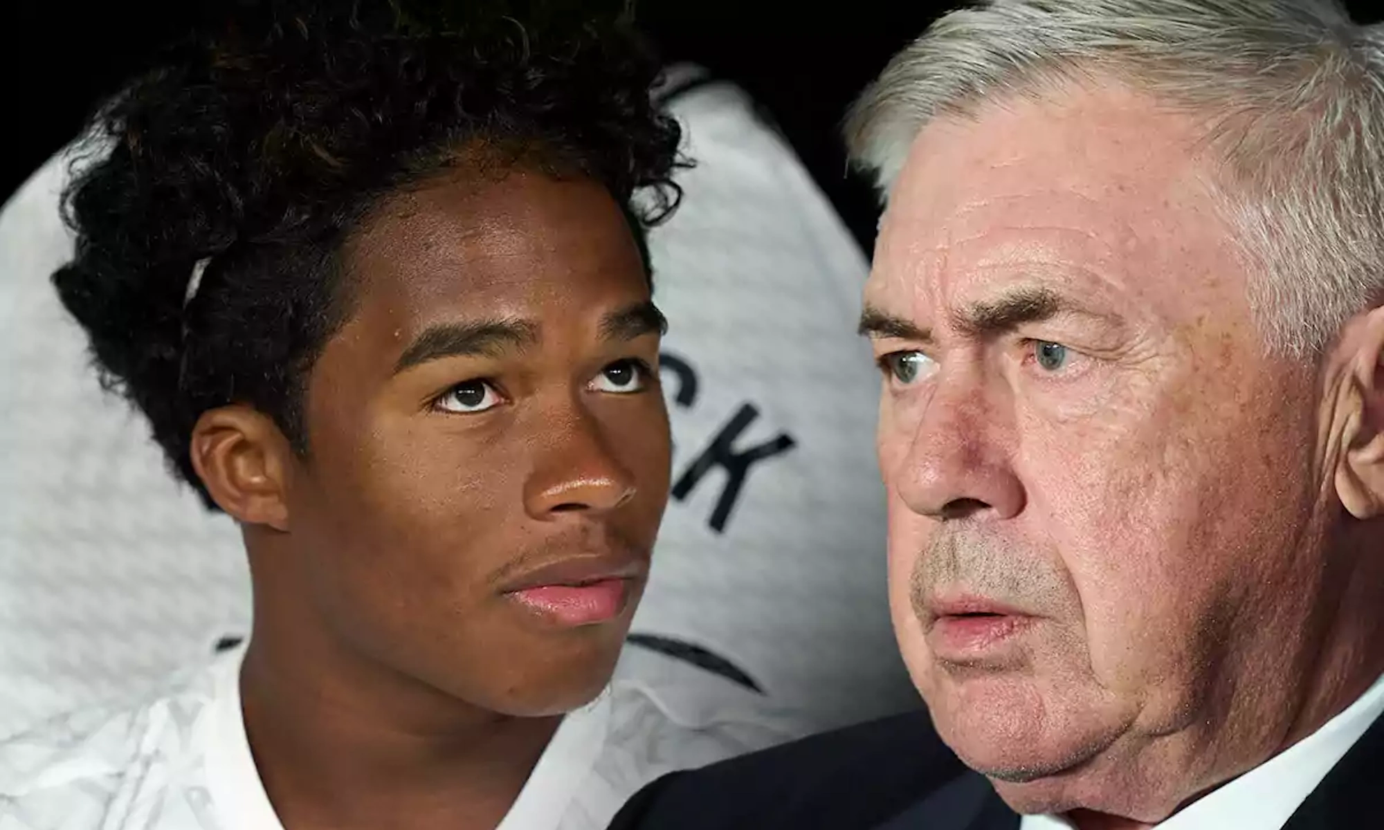 Endrick y Ancelotti serios en el Real Madrid