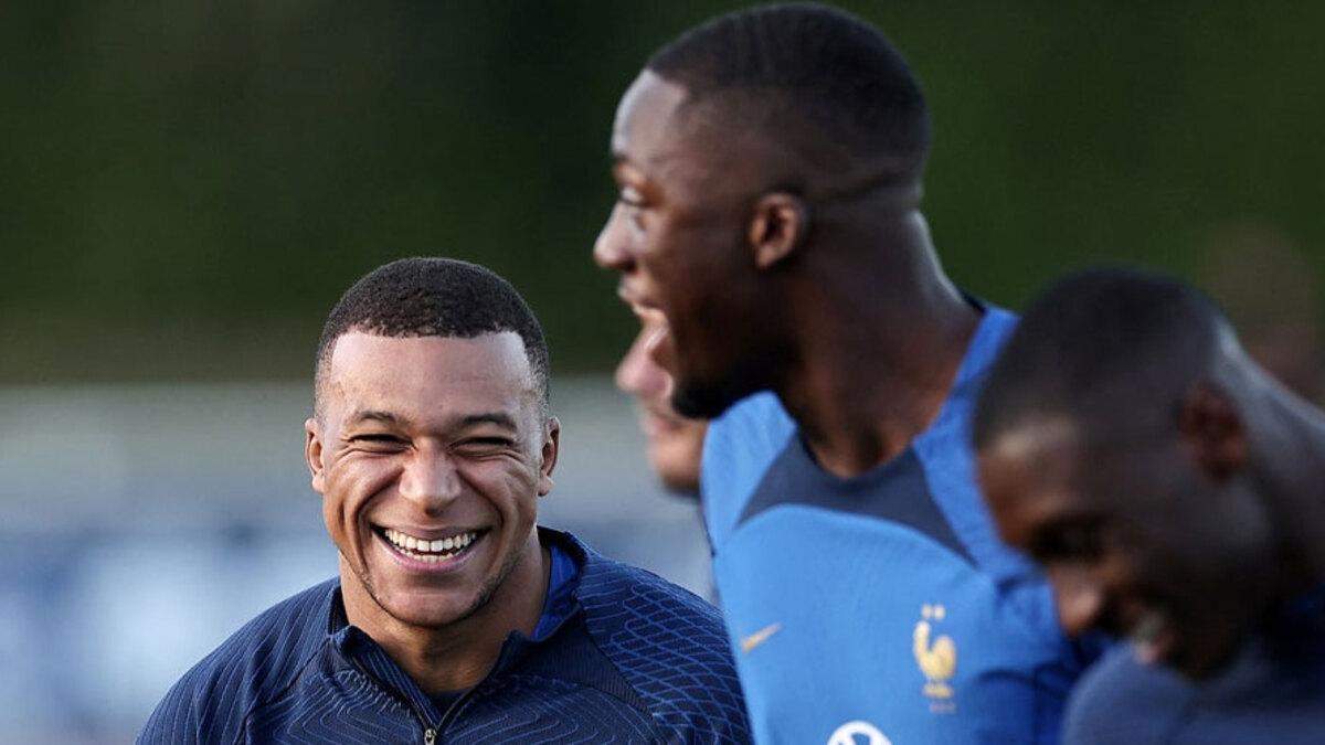 Kylian Mbappé e Ibrahima Konaté Kylian Mbappé e Ibrahima Konaté