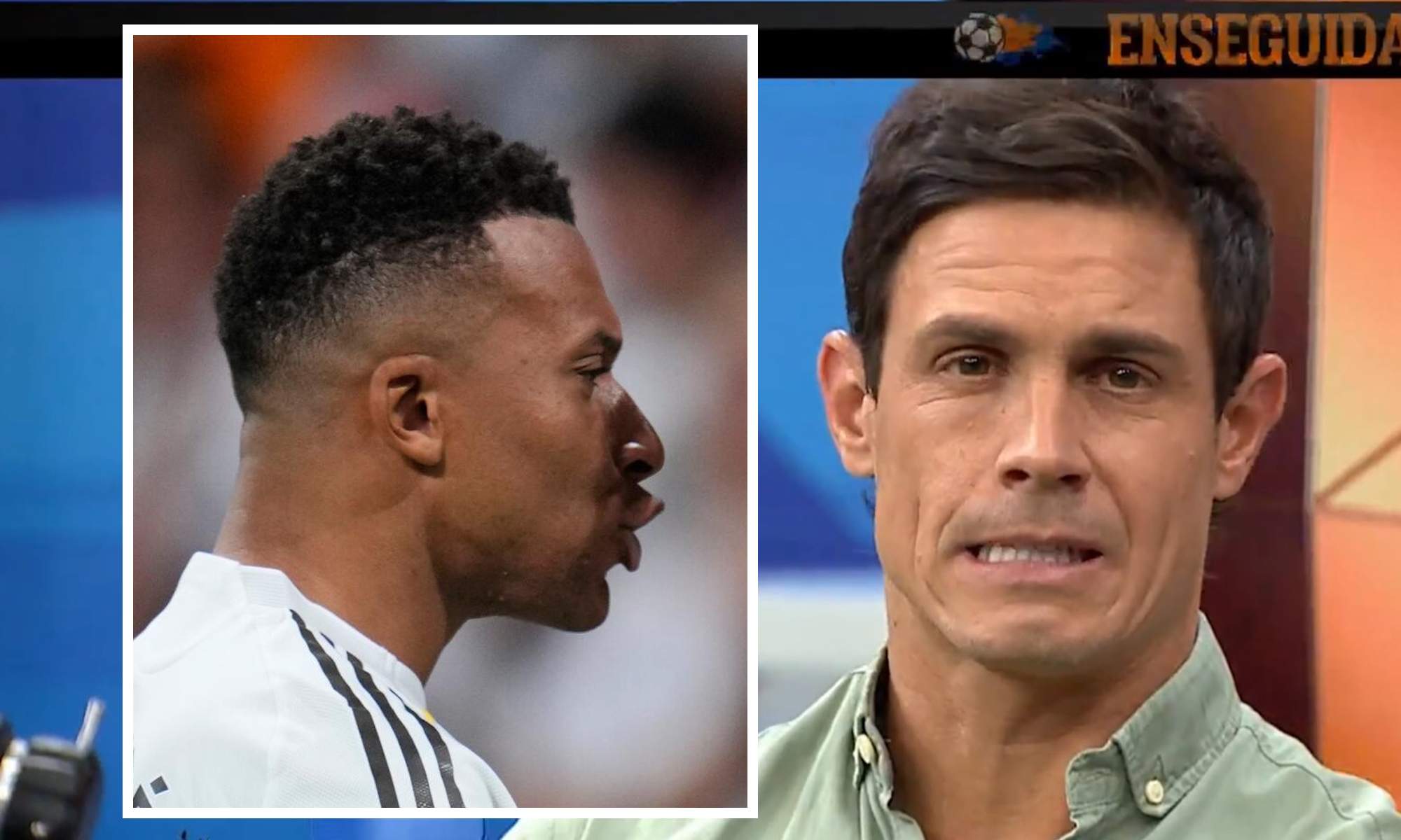 Edu Aguirre con Mbappé en recuadro