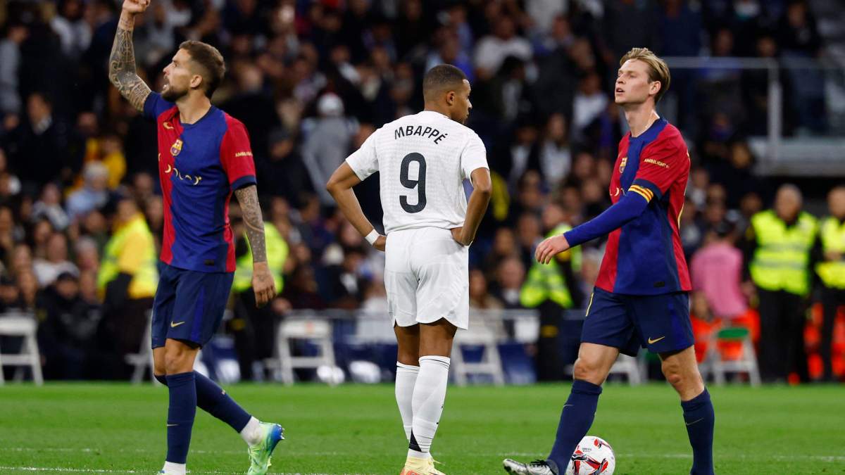Mbappé contra el Barça la temporada pasada Mbappé contra el Barça la temporada pasada