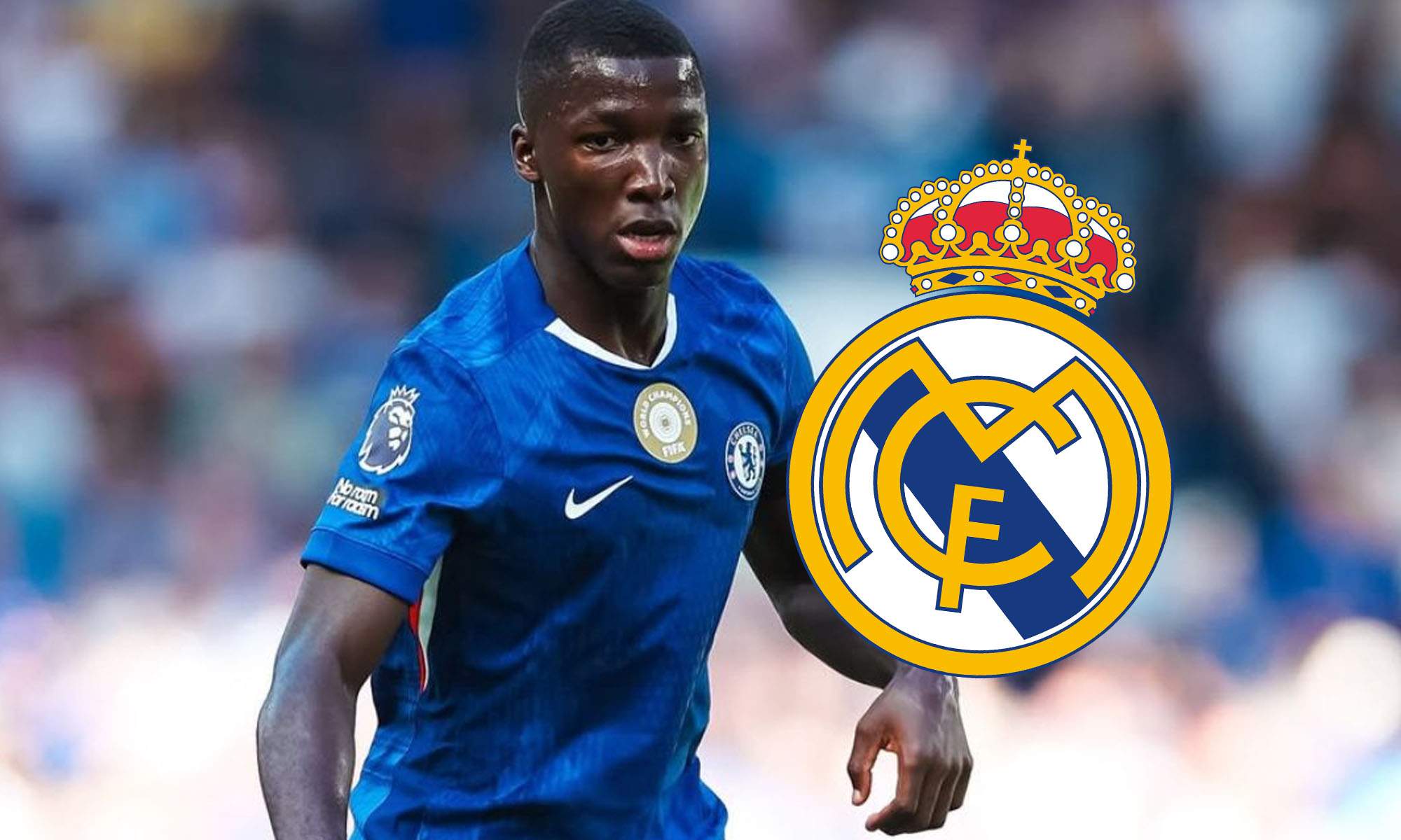 Caicedo con escudo Real Madrid