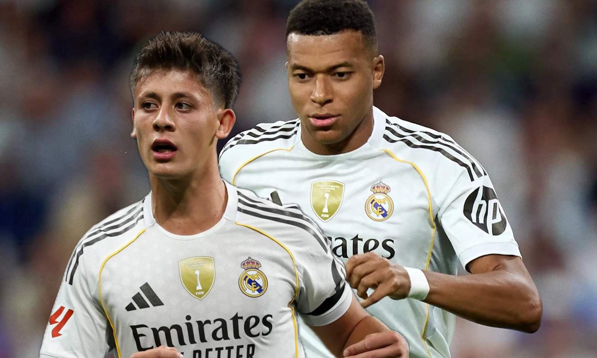 Arda Güler y Mbappé con el Real Madrid