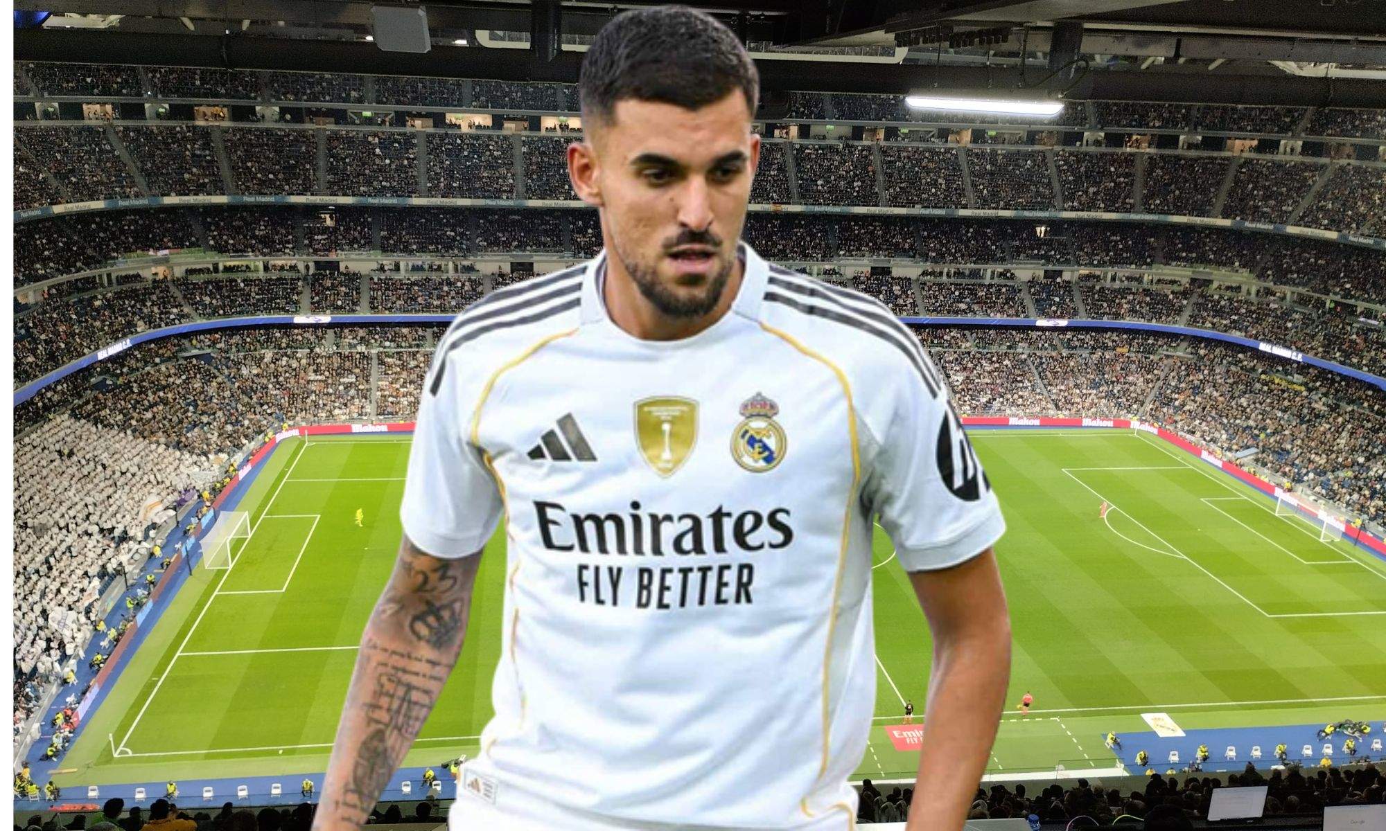 Dani Ceballos cae lesionado antes del partido contra el Getafe