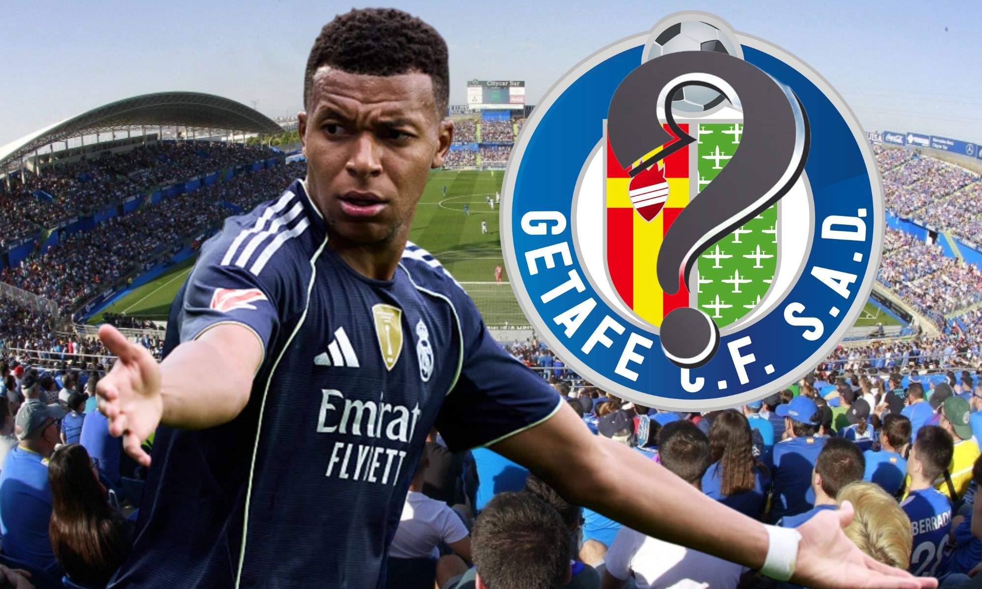 Kylian Mbappé todavía no ha asegurado su presencia en el Coliseum de Getafe