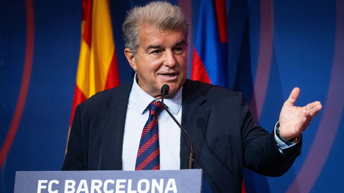Joan Laporta hablando en público Joan Laporta hablando en público