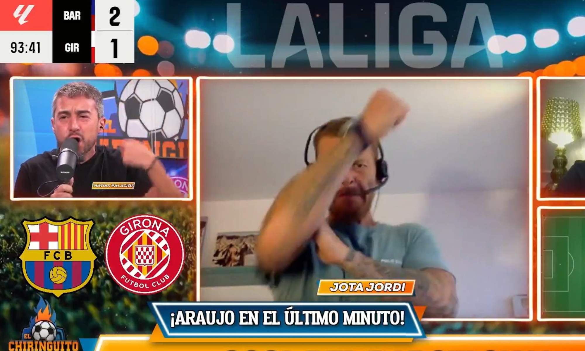 El corte de manga de Jota Jordi en directo