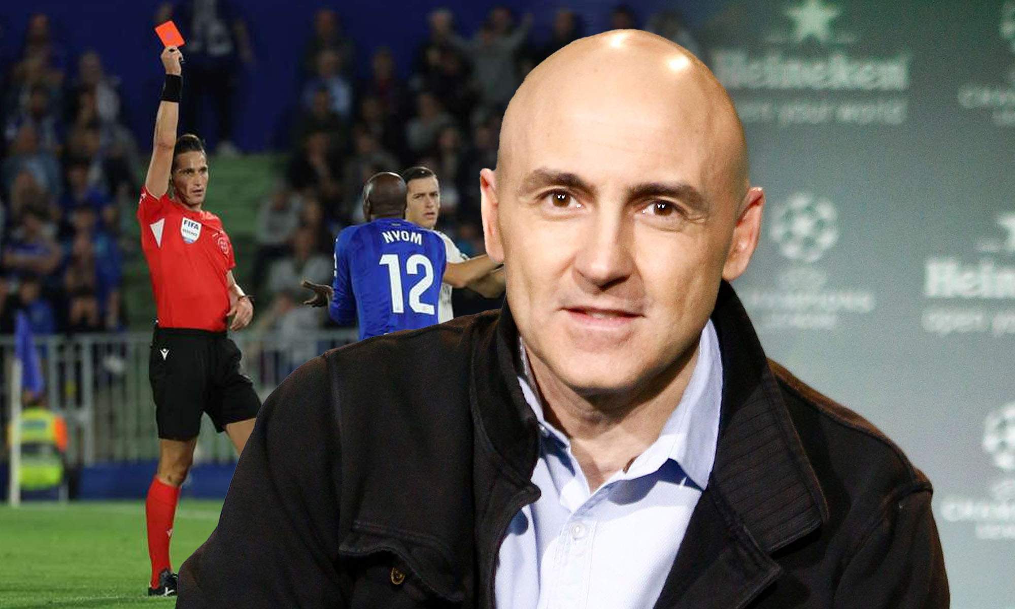 Maldini con roja a Nyom