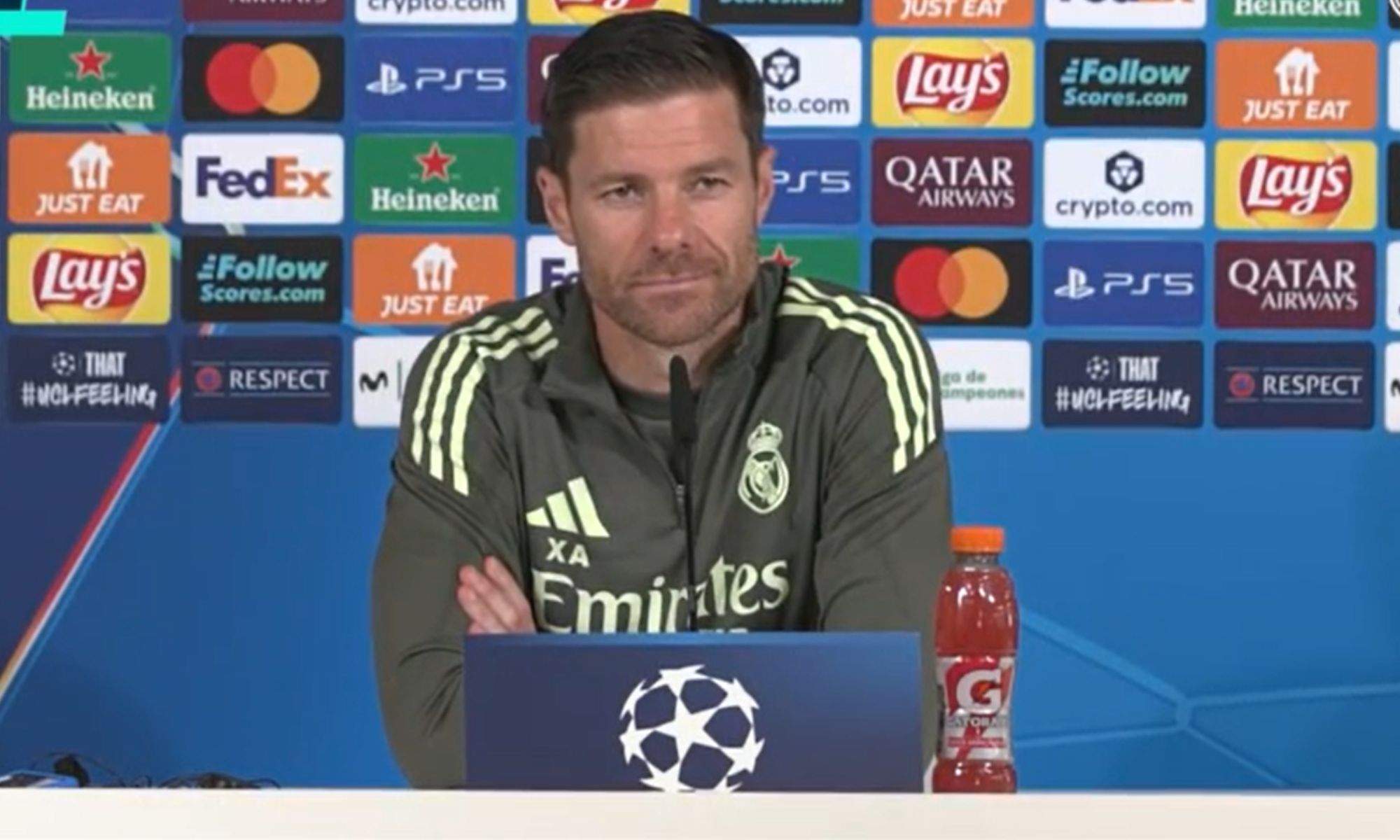 Xabi Alonso en rueda de prensa antes del encuentro contra el Juventus de Turín