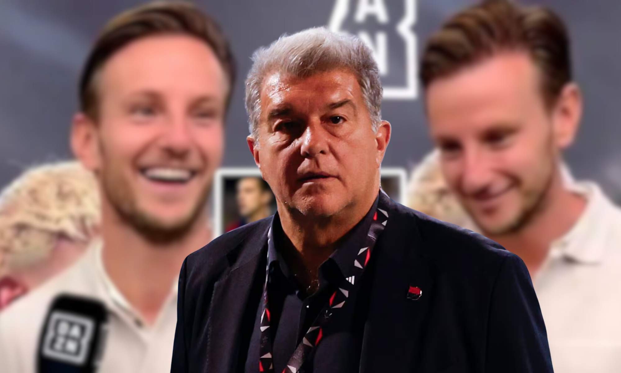 Laporta y Rakitic Laporta y Rakitic