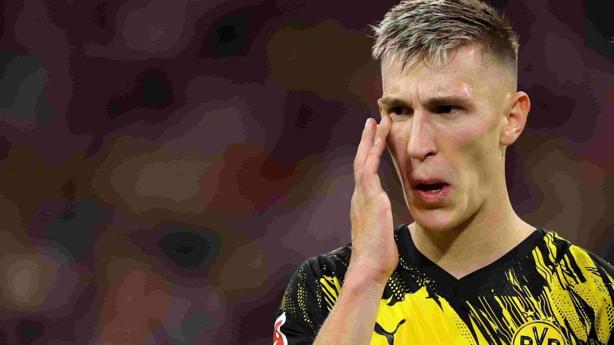 Nico Schlotterbeck duranteun partido del Borussia Dortmund Nico Schlotterbeck duranteun partido del Borussia Dortmund