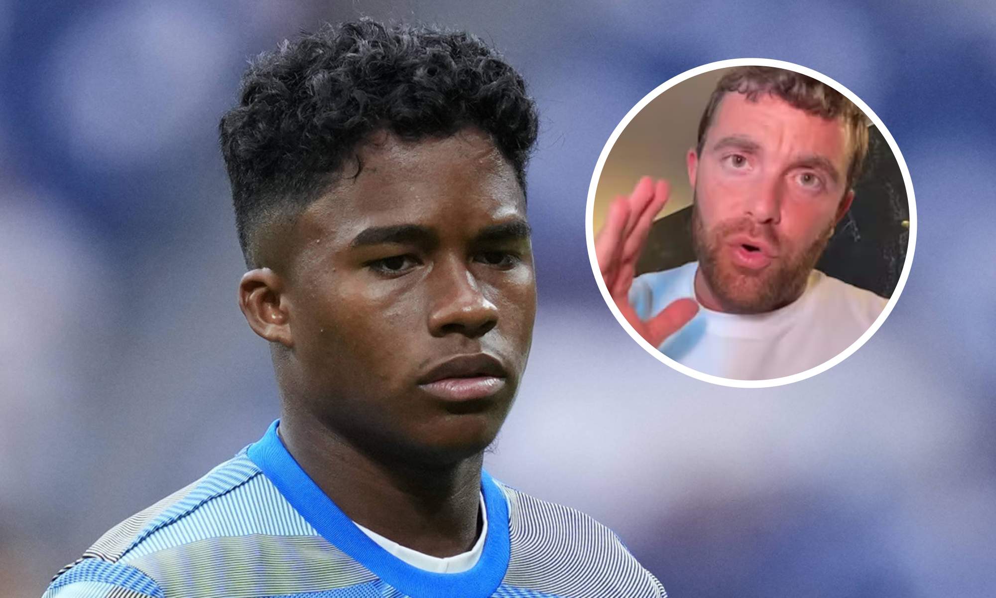 Endrick con el Real Madrid y Fabrizio Romano Endrick con el Real Madrid y Fabrizio Romano