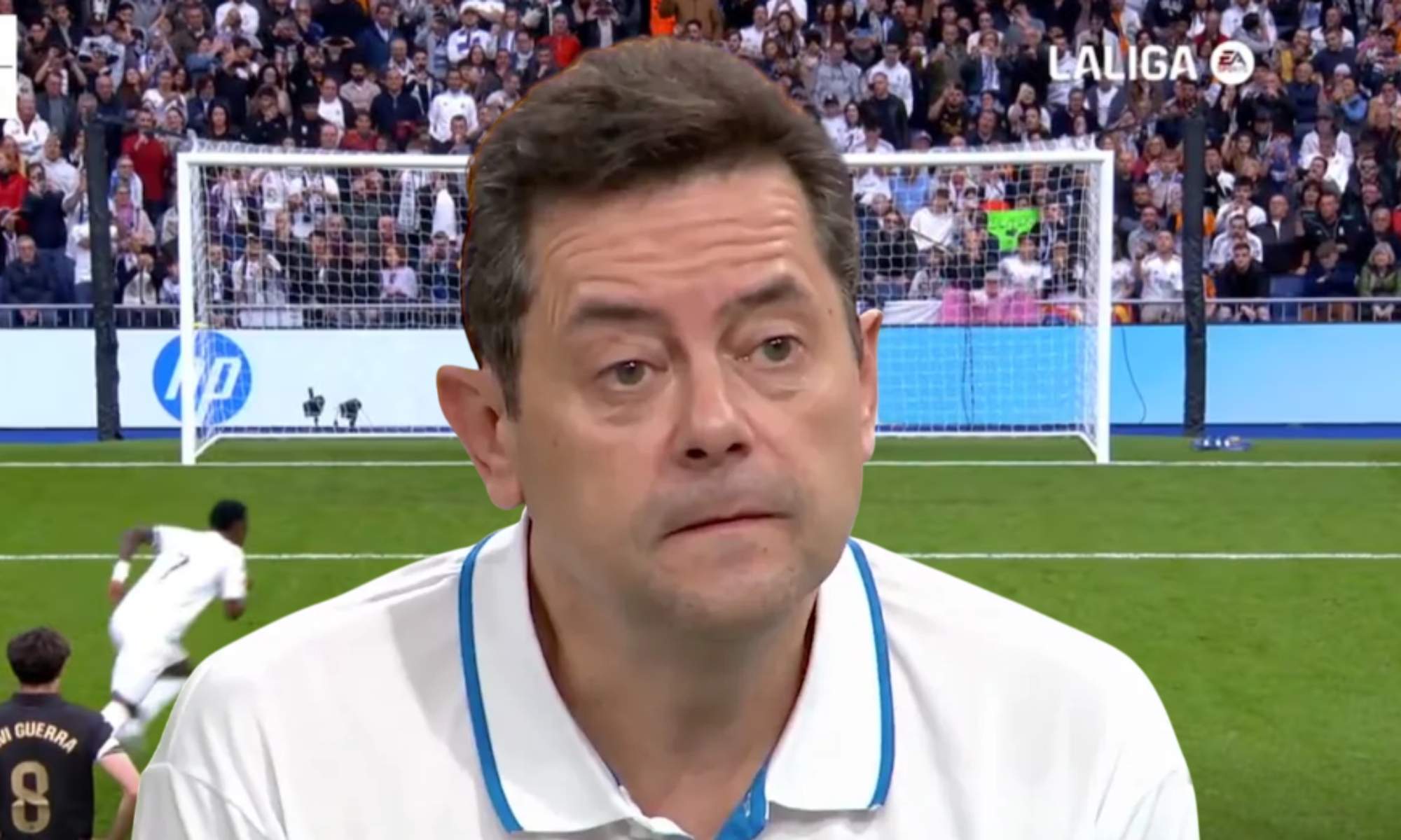 Tomás Roncero no logra comprender que Vinicius haya chutado un penalti