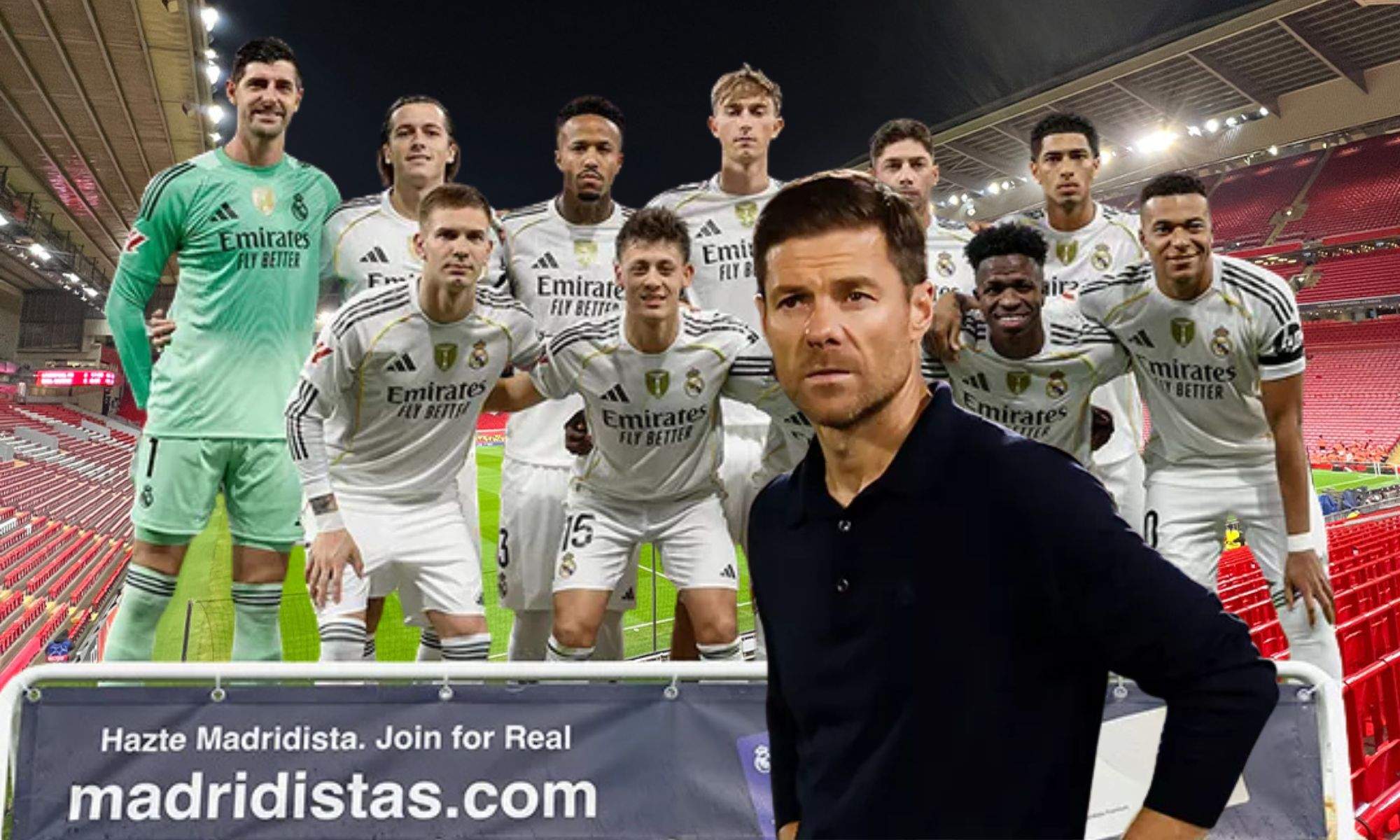 Xabi Alonso, último once del Real Madrid sobre Anfield
