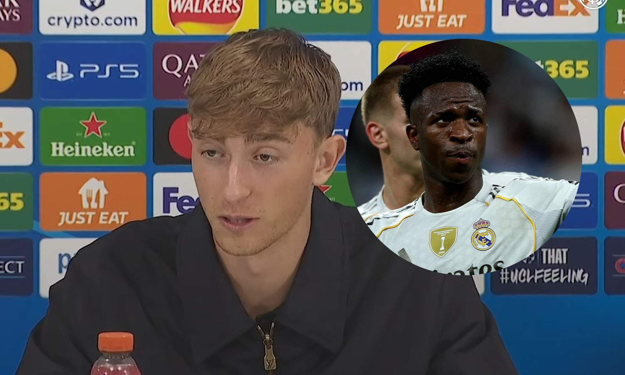 Huijsen con Vinicius