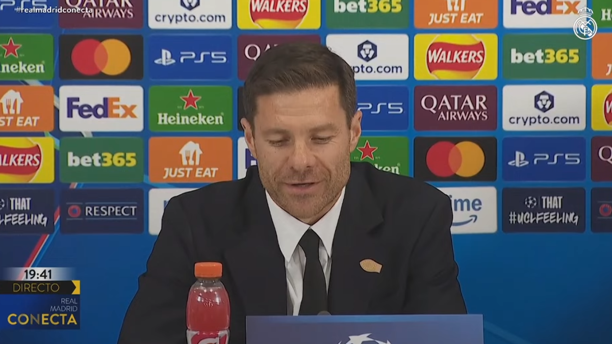 Xabi Alonso en rueda de prensa Xabi Alonso en rueda de prensa