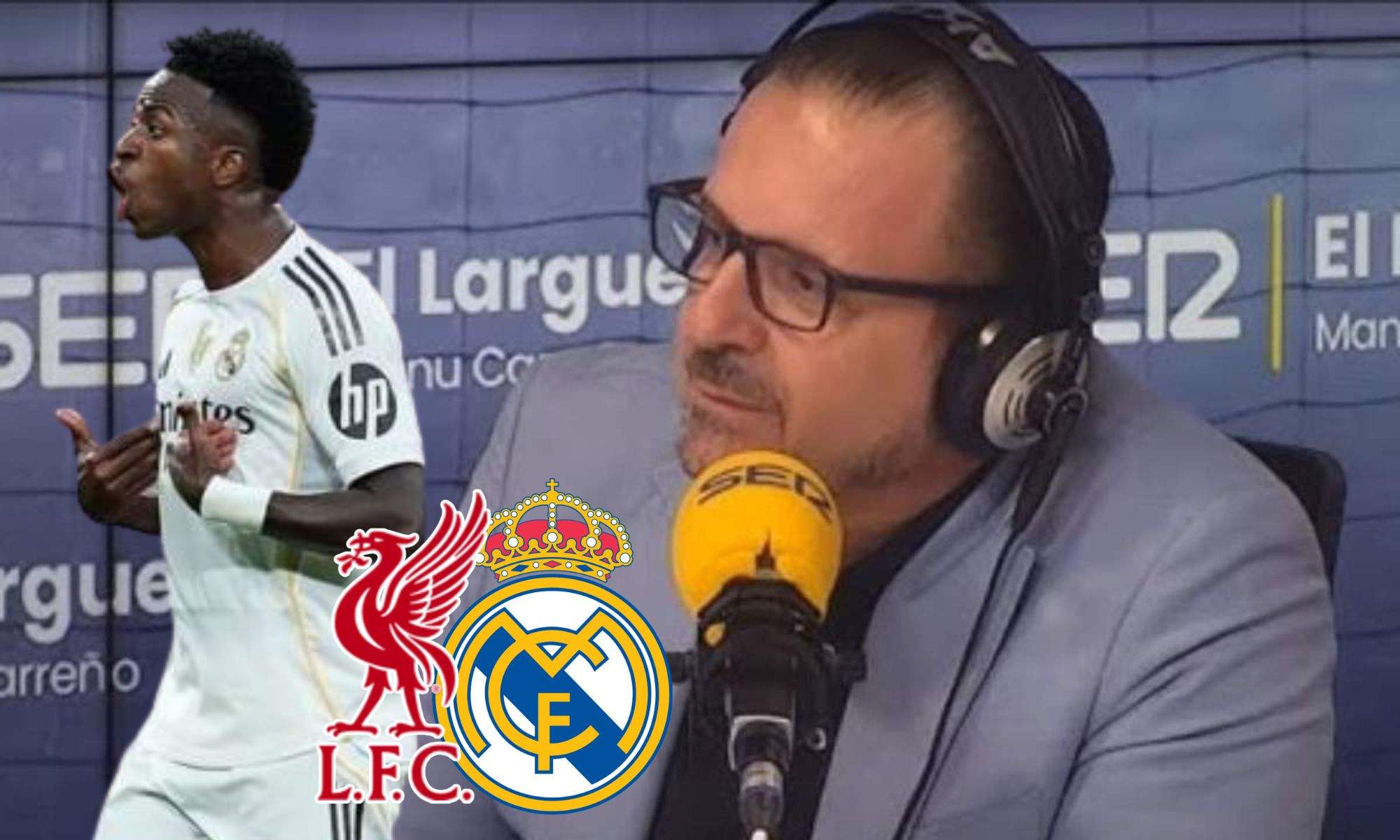 Vinicius y Mijatovic en la previa del Real Madrid - Liverpool