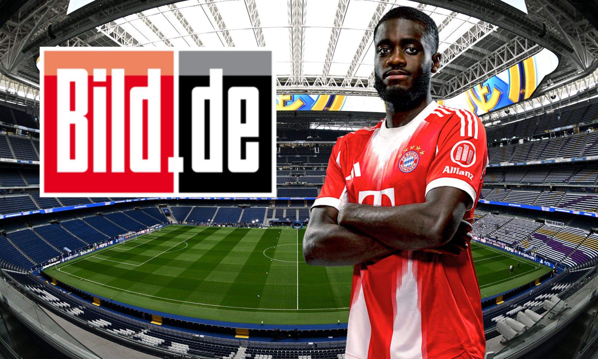 Bild, Upamecano sobre el Santiago Bernabéu