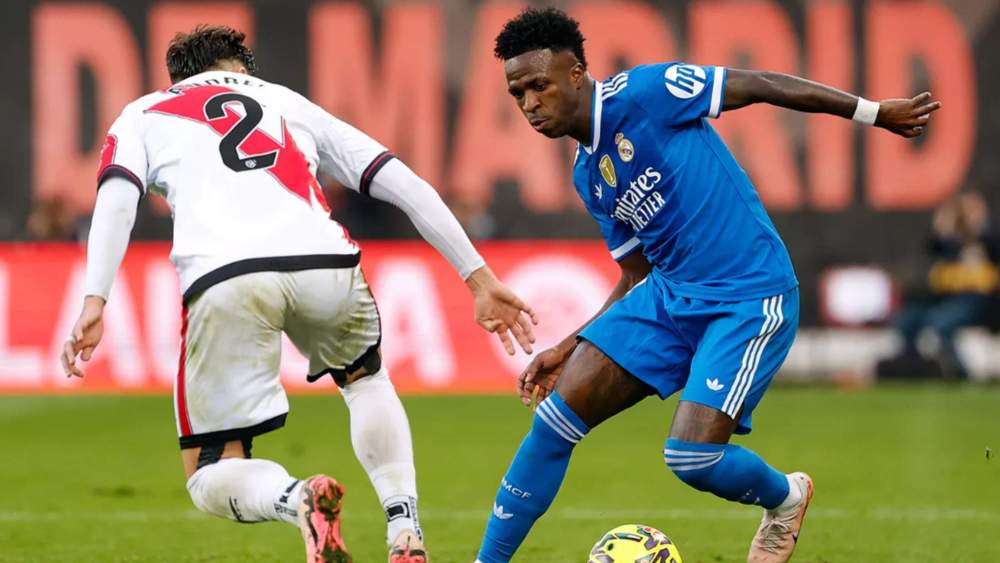 Vinicius durante el Rayo Real Madrid
