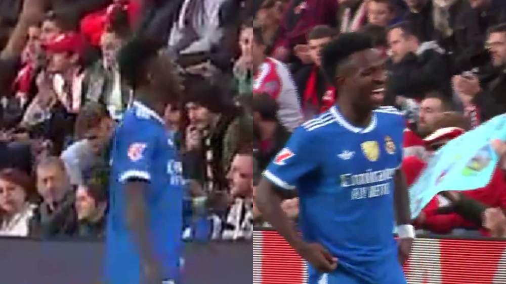 Vinicius tuvo sus más y sus menos con el público de Vallecas