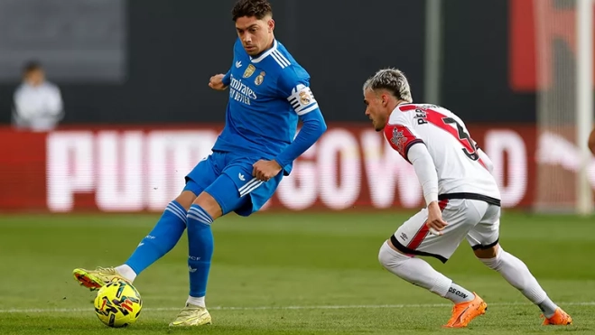 Fede Valverde en Vallecas