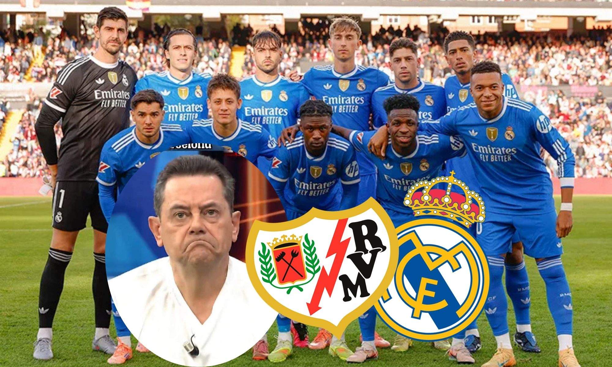 Roncero y el once del Real Madrid frente al Rayo