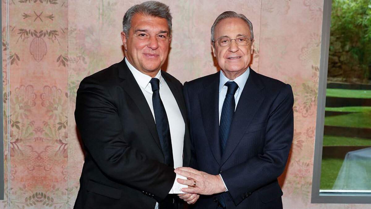 Joan Laporta y Florentino Pérez en otros tiempos Joan Laporta y Florentino Pérez en otros tiempos