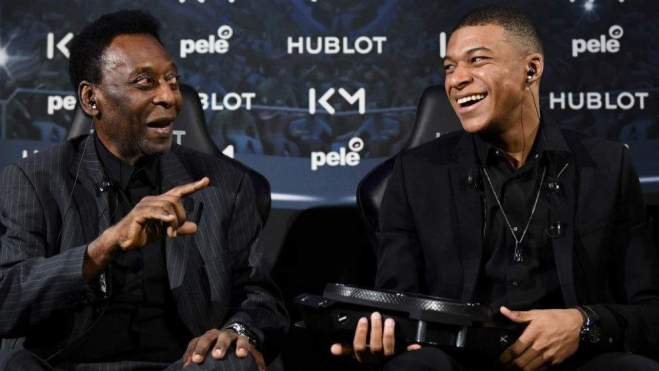 Mbappé y Pelé juntos