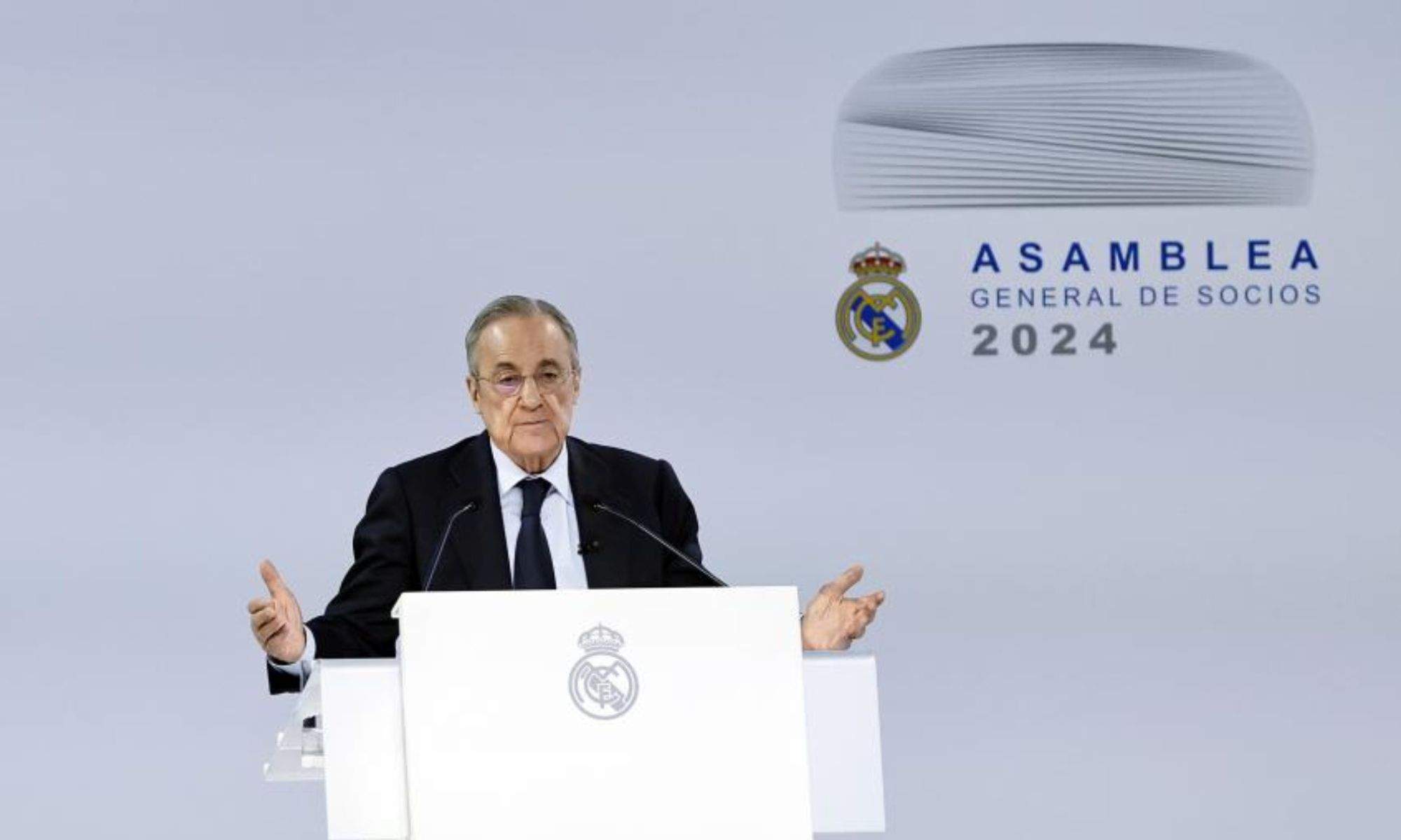 Florentino Pérez en la Asamblea de 2024