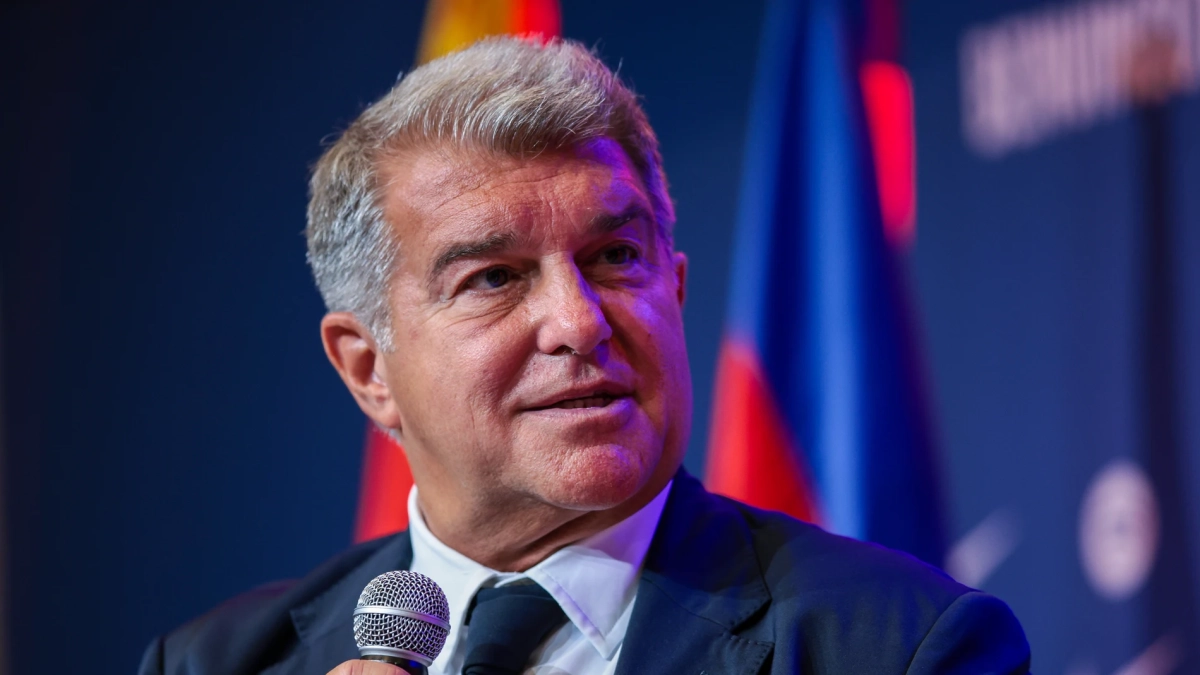 Joan Laporta durante un acto con el Fútbol Club Barcelona. Joan Laporta durante un acto con el Fútbol Club Barcelona.