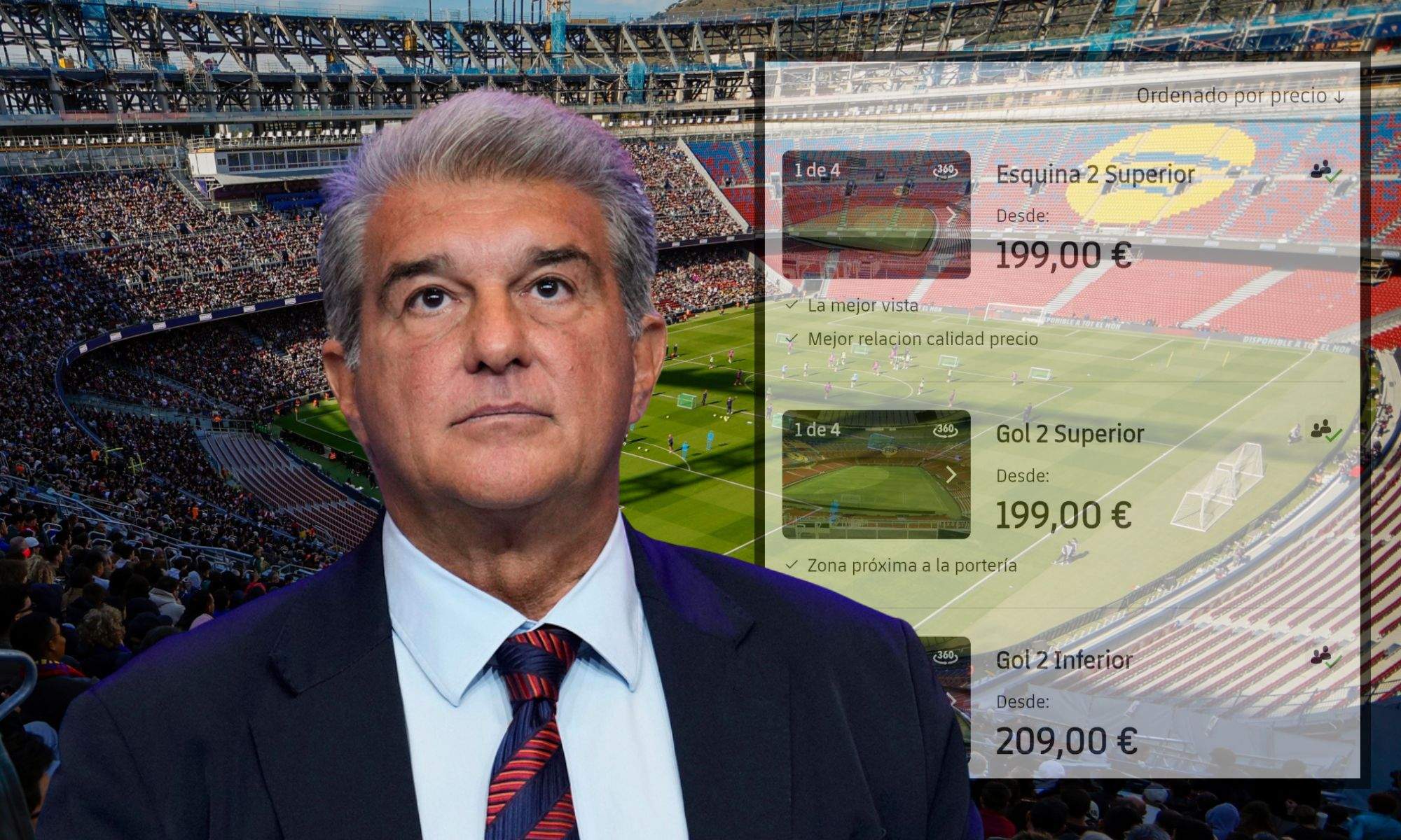 Laporta sobre el Spotify Camp Nou y el precio de las entradas