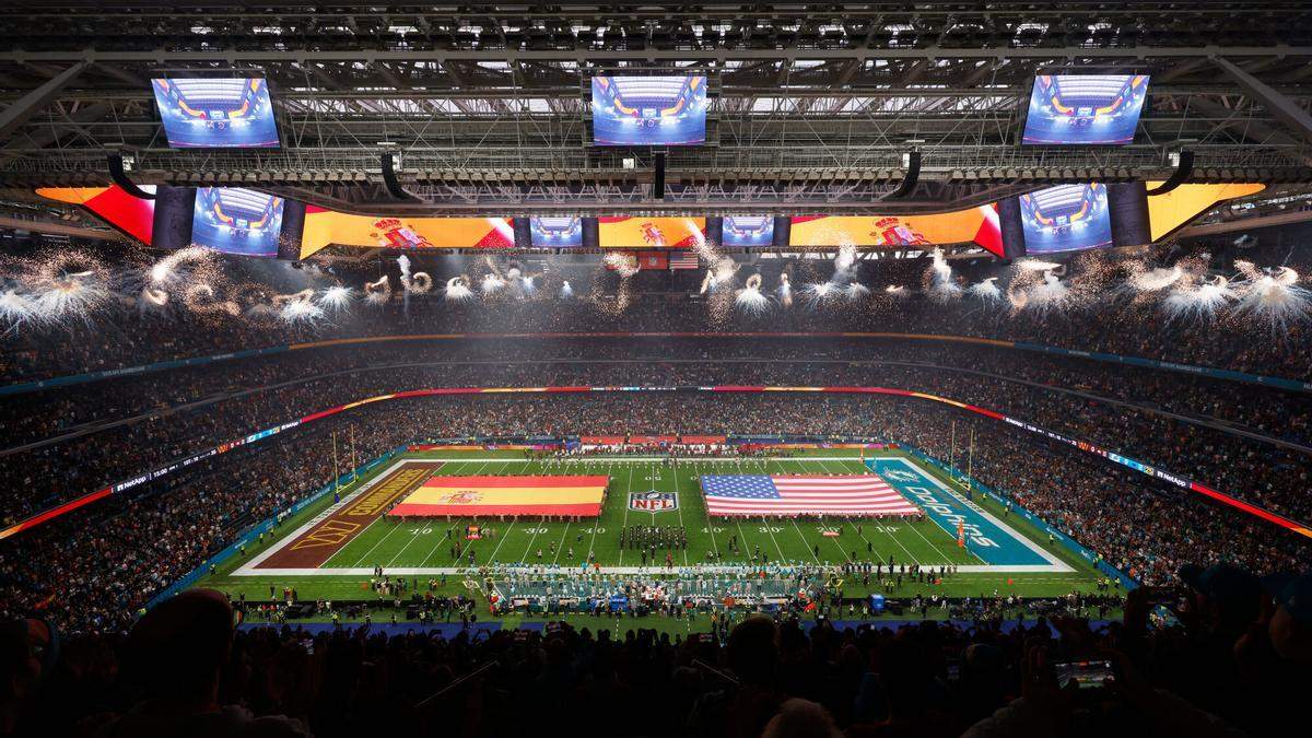 El Bernabéu lleno para el partido de la NFL