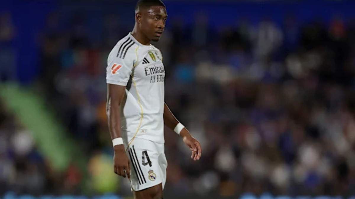 David Alaba durante el Getafe - Real Madrid de esta temporada