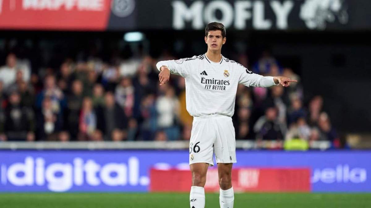 Chema Andrés durante su debut en el Bernabéu