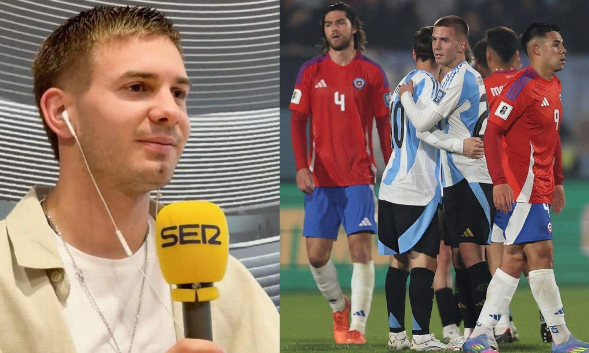 Mastantuono en la SER y una foto abrazando a Messi