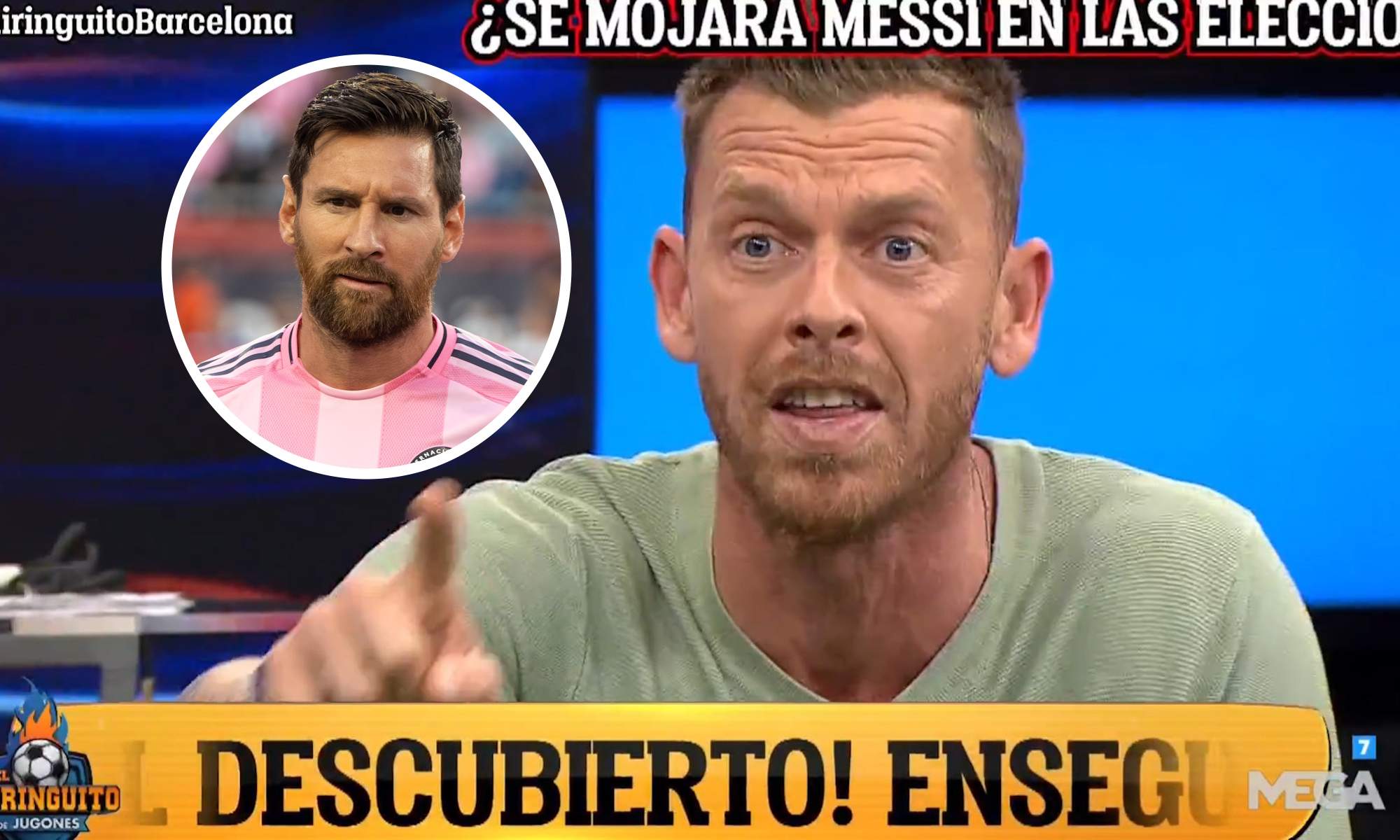 Jota Jordi en el Chiringuito y Messi en círculo