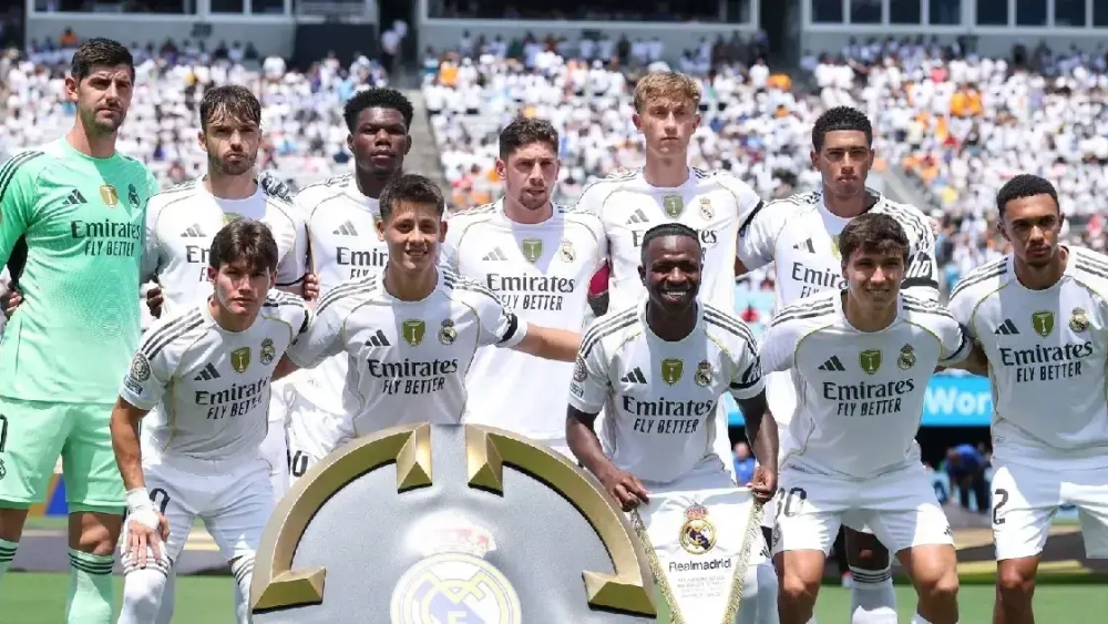 Once del Real Madrid en un partido del Mundial de Clubes.