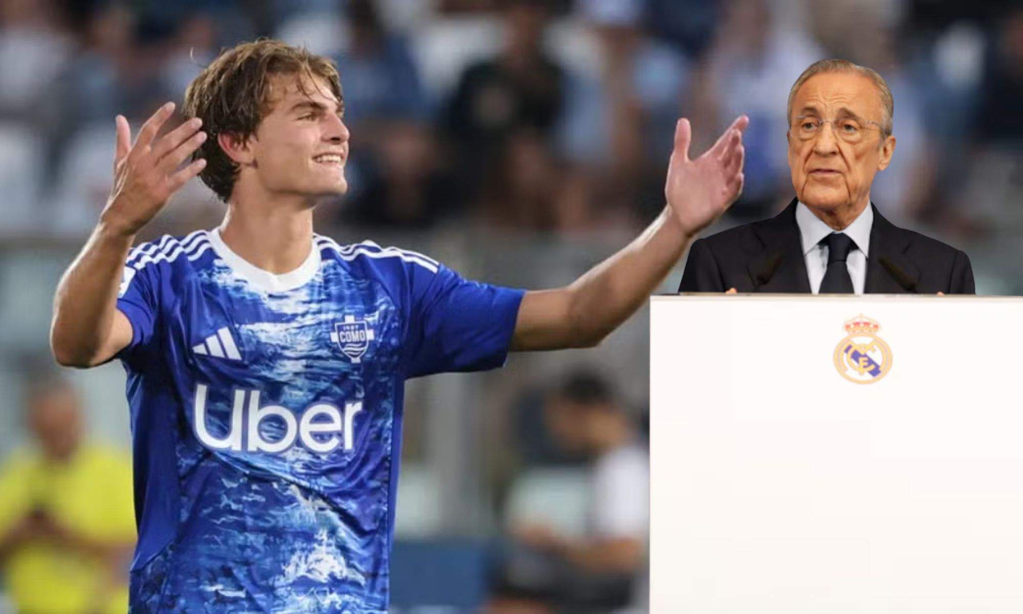 Nico Paz y Florentino Pérez