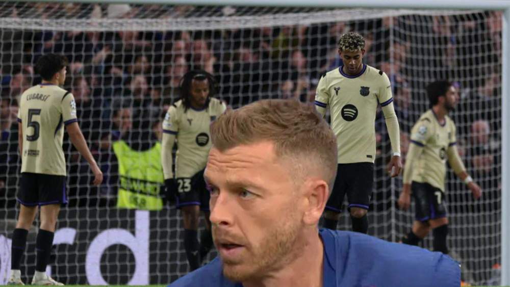 Jugadores del Barça en Stamford Bridge y Jota Jordi