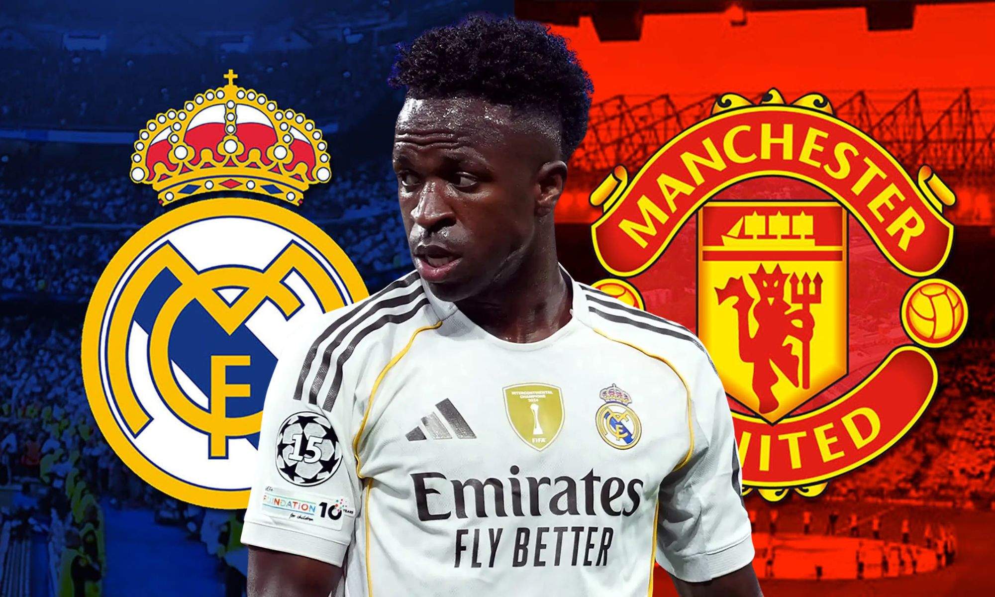 Vinicius sobre el Real Madrid y el Manchester United