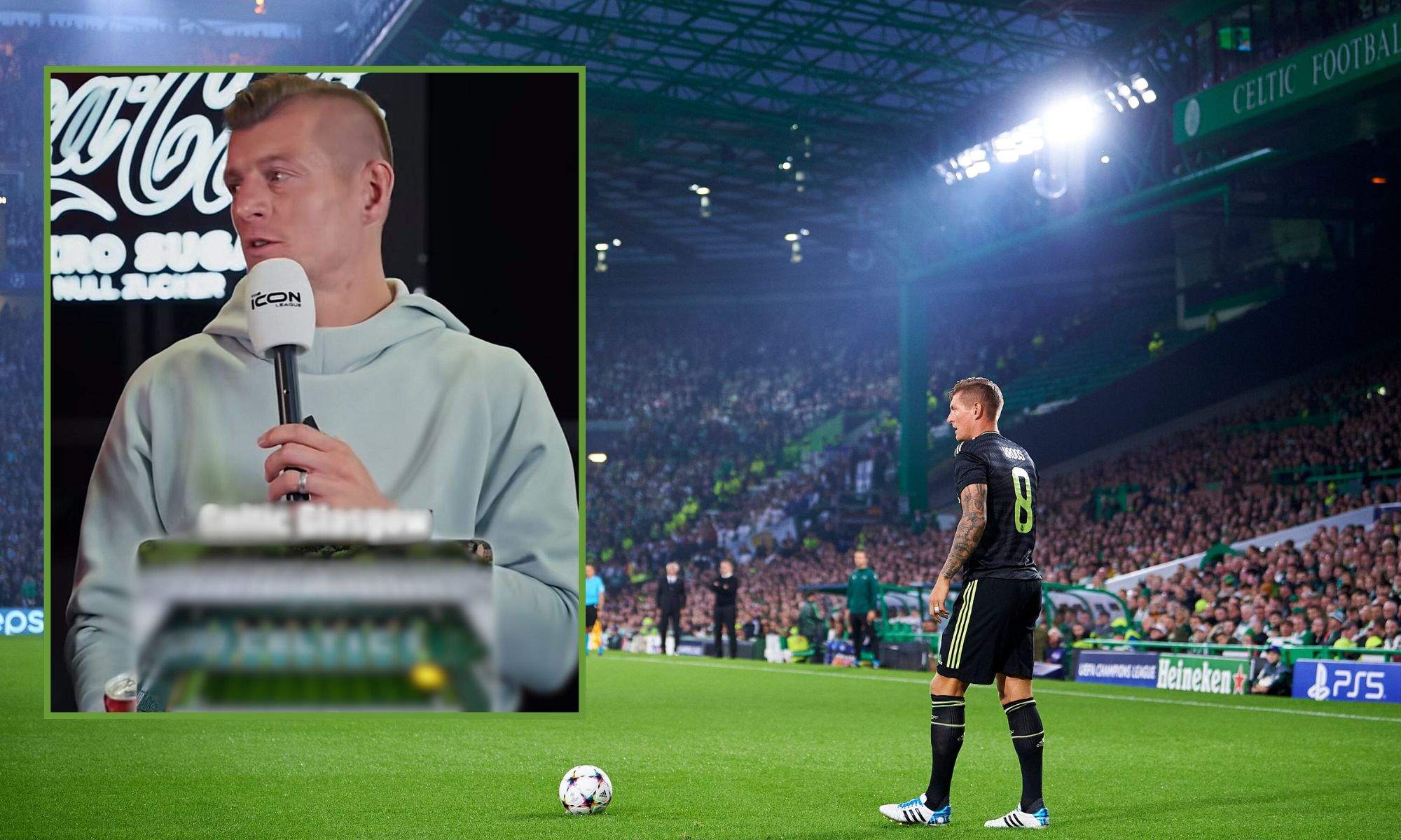 Toni Kroos eligiendo Celtic Park