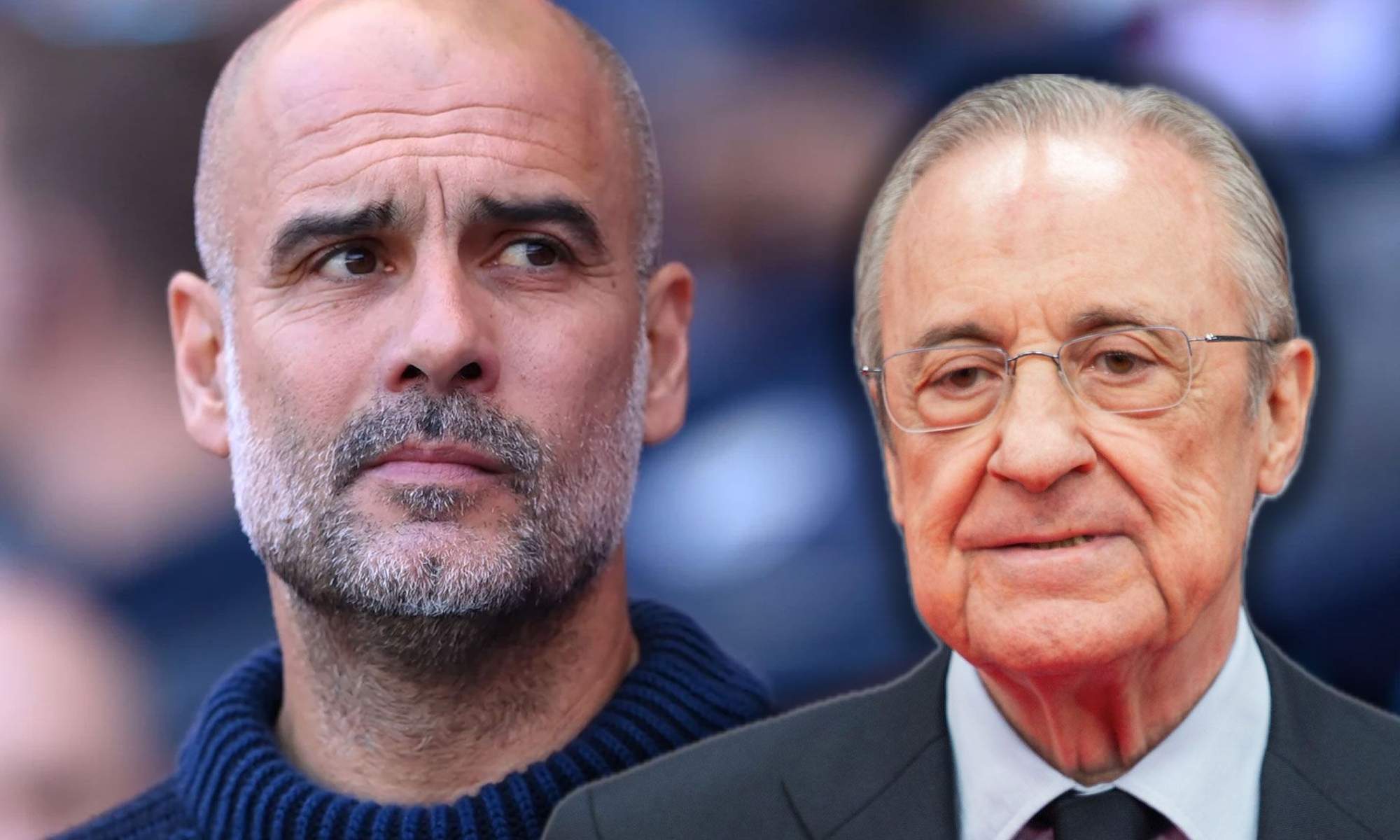 Guardiola y Florentino Pérez