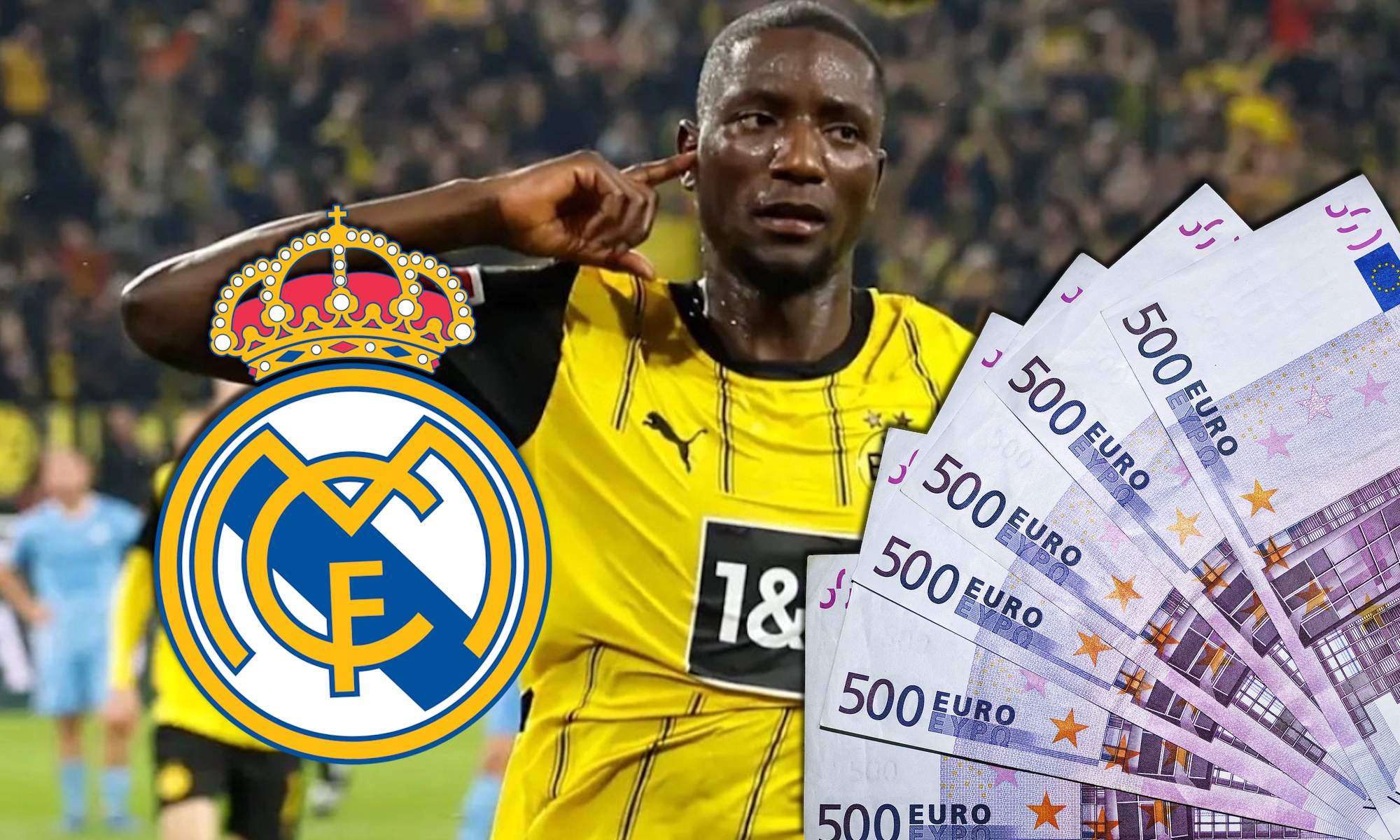 Guirassy, dinero y escudo del Real Madrid