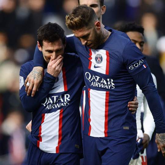 Messi y Sergio Ramos con el PSG
