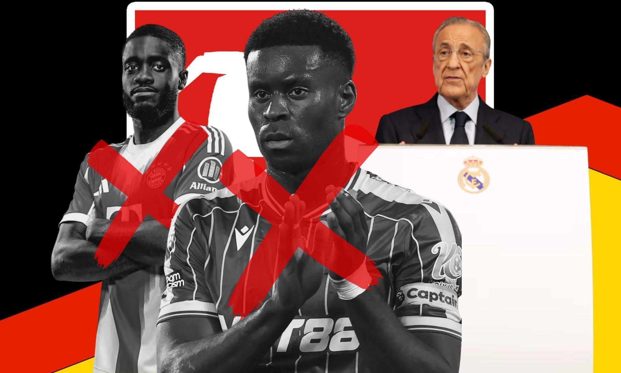 Upamecano, Guehi y Florentino Pérez