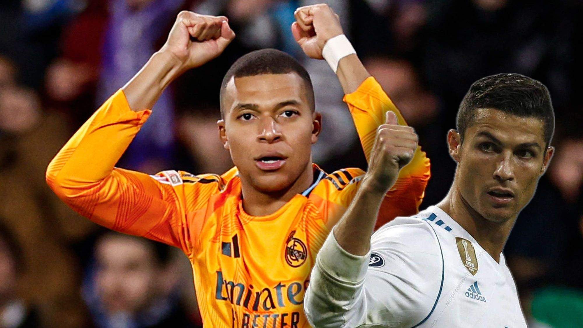 Mbappé y Cristiano Ronaldo