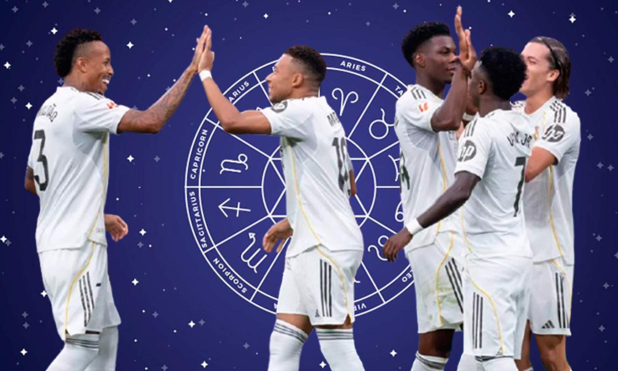 Signos del zodiaco y jugadores del Real Madrid