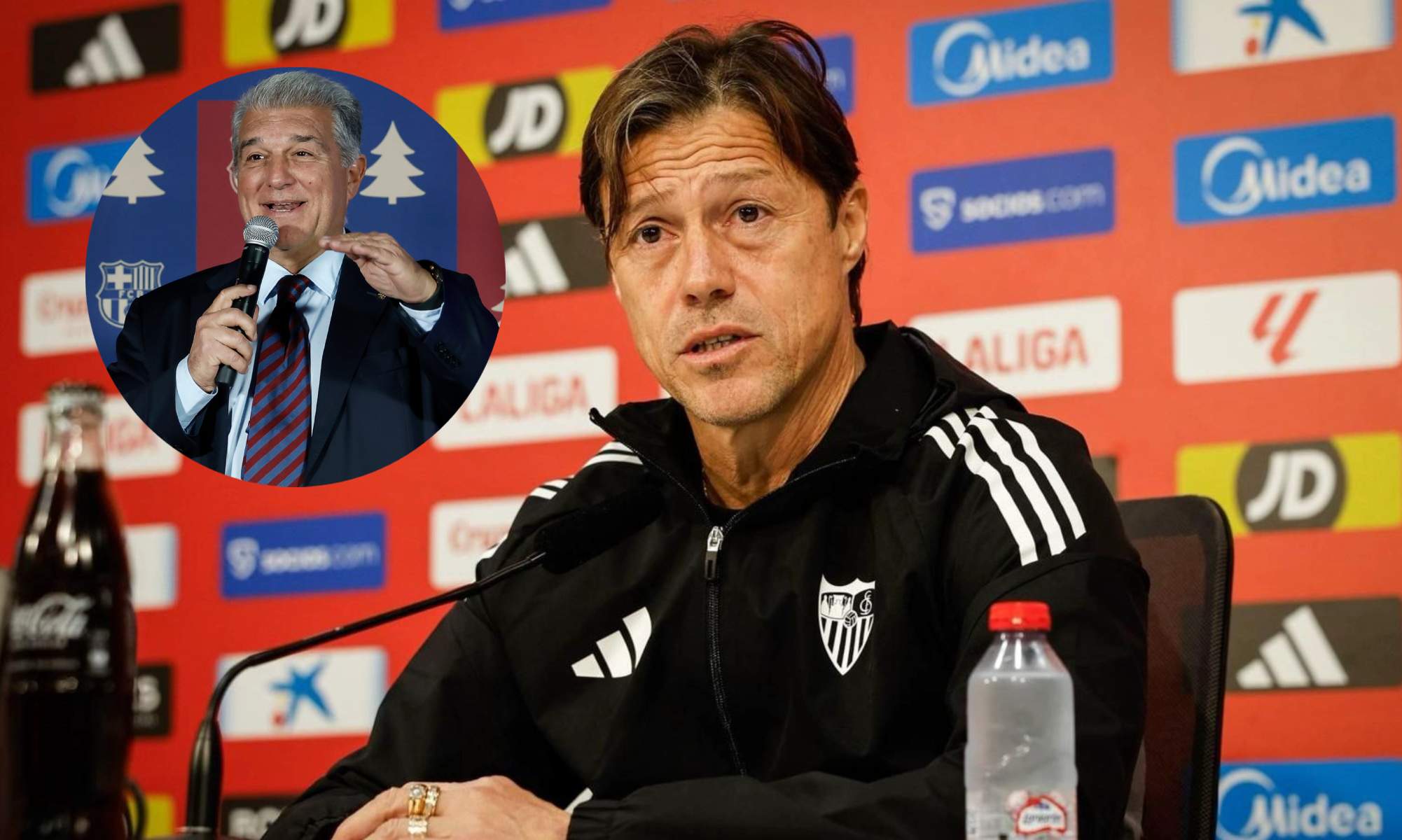 El entrenador del Sevilla deja por los suelos a Laporta