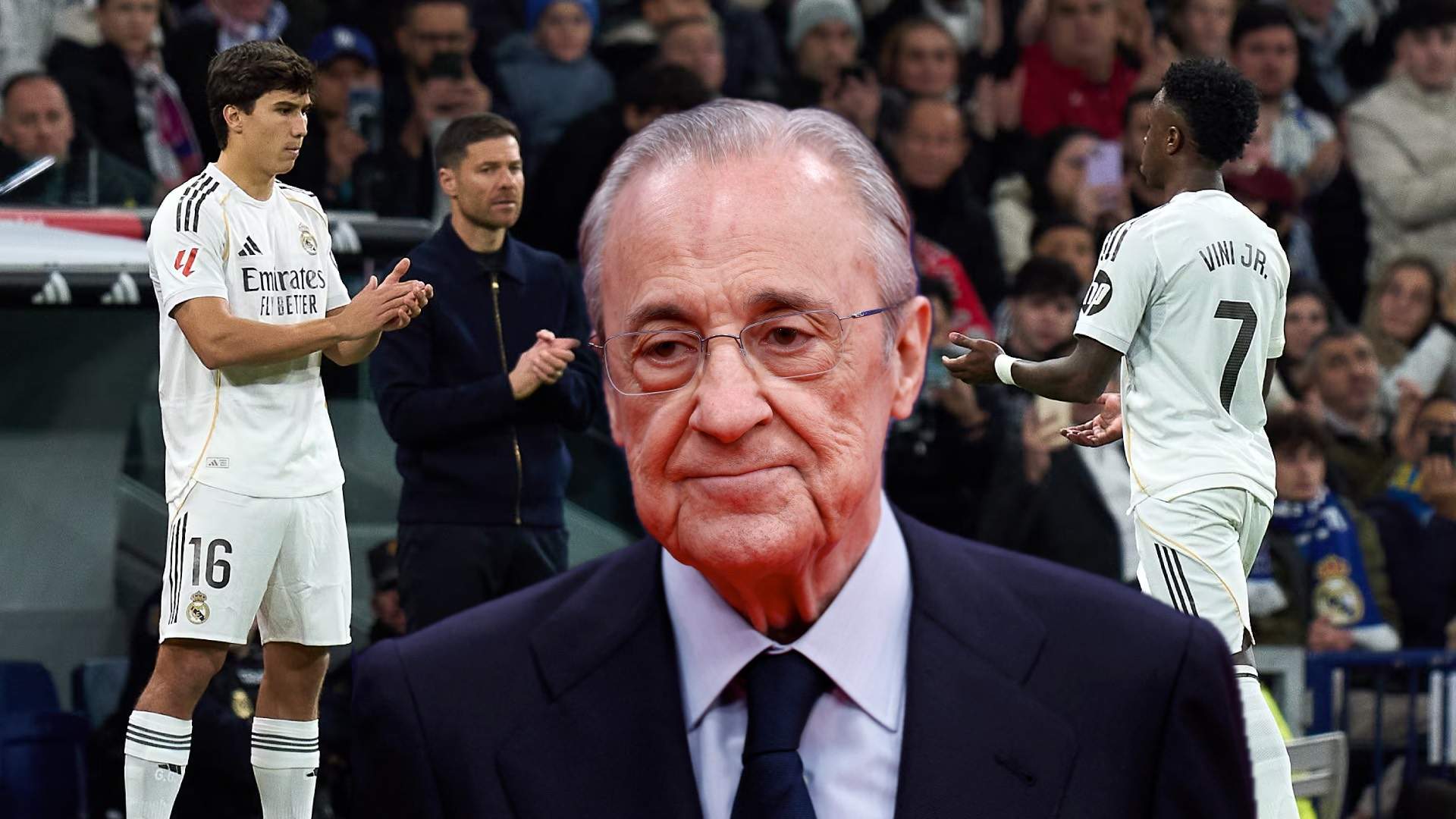 La reacción de Florentino al ver el cambio de Vini frente al Sevilla: "¿Por qué..." La reacción de Florentino al ver el cambio de Vini frente al Sevilla: "¿Por qué..."